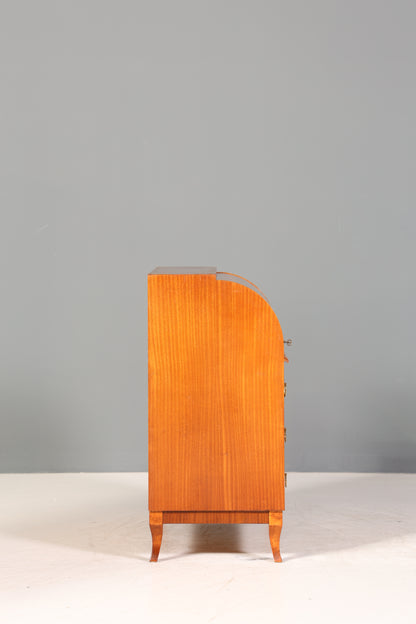 Traumhafter Mid Century Rollladen Sekretär echt Holz Büro Schrank Retro Schreibkommode