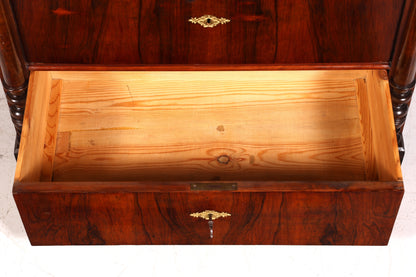 Élégante commode, buffet Louis Philippe Gründerzeit (fin XIXe siècle), vers 1880.