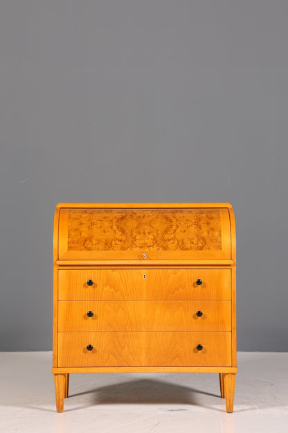 Traumhafter Mid Century Rollladen Sekretär echt Holz Büro Schrank Vintage Schreibkommode