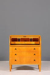 Traumhafter Mid Century Rollladen Sekretär echt Holz Büro Schrank Vintage Schreibkommode