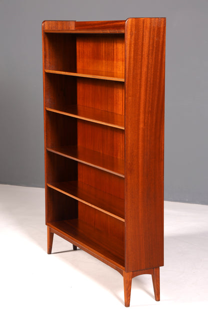 G088 Finish cm Schlichtes Mid Century Regal Vintage Bücherregal Schrank Buchablage 60s Bookshelf