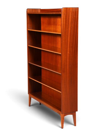 G088 Finish cm Schlichtes Mid Century Regal Vintage Bücherregal Schrank Buchablage 60s Bookshelf