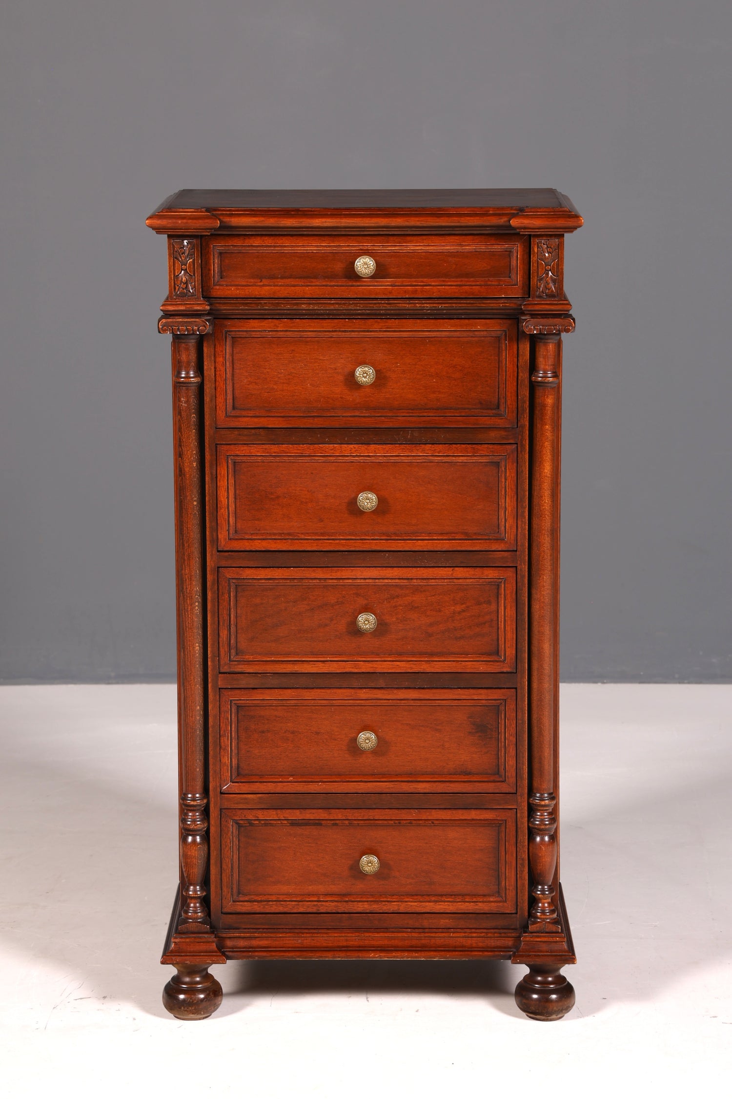 G089 Finish cm SELVA Wunderschöne Englische Kommode Holz TV Schrank Antik Sideboard