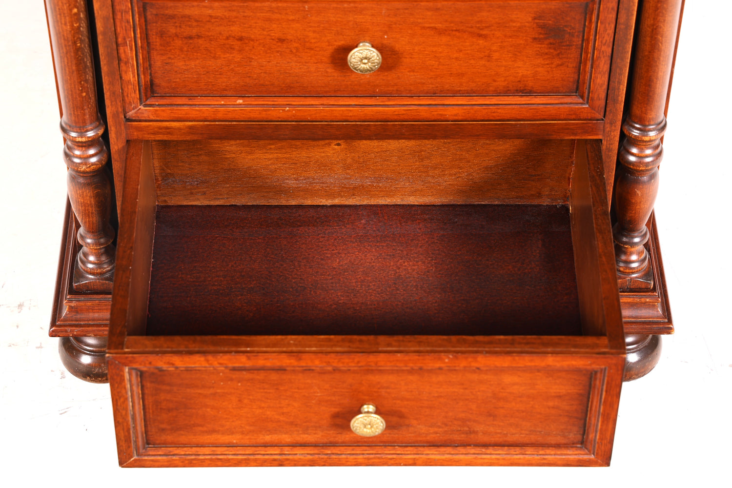 G089 Finish cm SELVA Wunderschöne Englische Kommode Holz TV Schrank Antik Sideboard