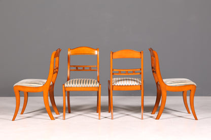 G093 Finish 4x Edle Englische Stühle Englisch Dining Chairs Antik 60er Jahre Regency Küchenstühle Stuhlset (Kopie)