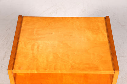 Commode vintage simple du milieu du siècle, meuble pliant, table de chevet de design danois, 1 sur 2