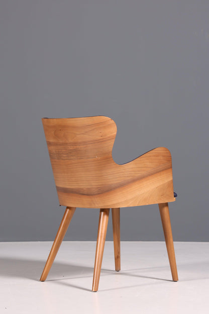 Wunderschöner Stuhl "León Blue" im Chesterfield Stil Armlehnstuhl Esszimmerstuhl Küchenstuhl Bürostuhl