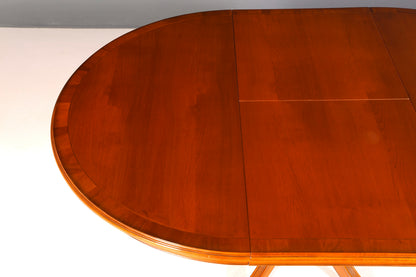 G094 Finish cm Wunderschöner Englischer Tisch ausziehbarer Esstisch Antik Stil 60s Küchentisch Eibe