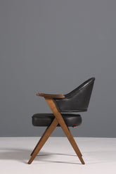 Luxuriöser "Manchester Black" Stuhl Chesterfield Stil  Bürostuhl Esszimmerstuhl Lounge Stuhl