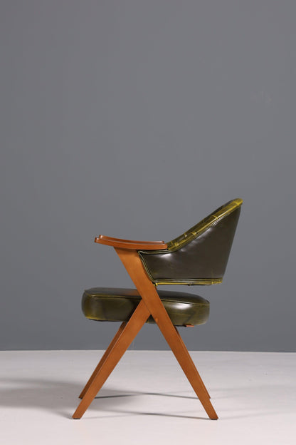 Luxuriöser "Manchester Green" Stuhl Bürostuhl Esszimmerstuhl Lounge Stuhl im Chesterfield Design