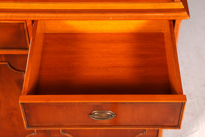 Wunderschöne Original Heldense Vitrine Eibe Bücherschrank Glasvitrine Buffet Schrank
