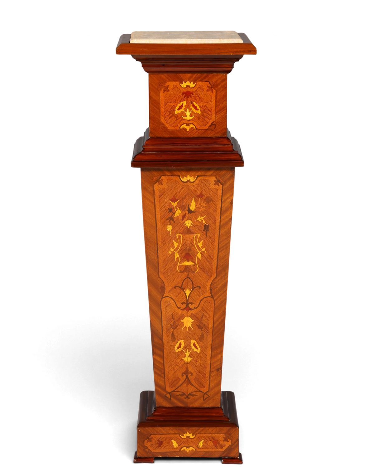 Traumhafte Barock Stil Säule Louis XV Blumensäule Naturstein Marmor Ablage