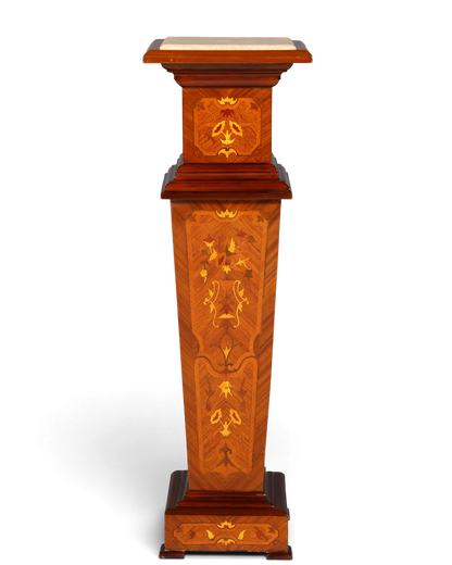 Traumhafte Barock Stil Säule Louis XV Blumensäule Naturstein Marmor Ablage