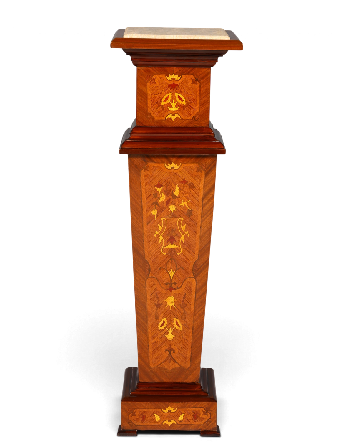 Traumhafte Barock Stil Säule Louis XV Blumensäule Naturstein Marmor Ablage