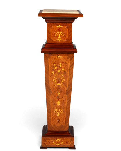 Traumhafte Barock Stil Säule Louis XV Blumensäule Naturstein Marmor Ablage