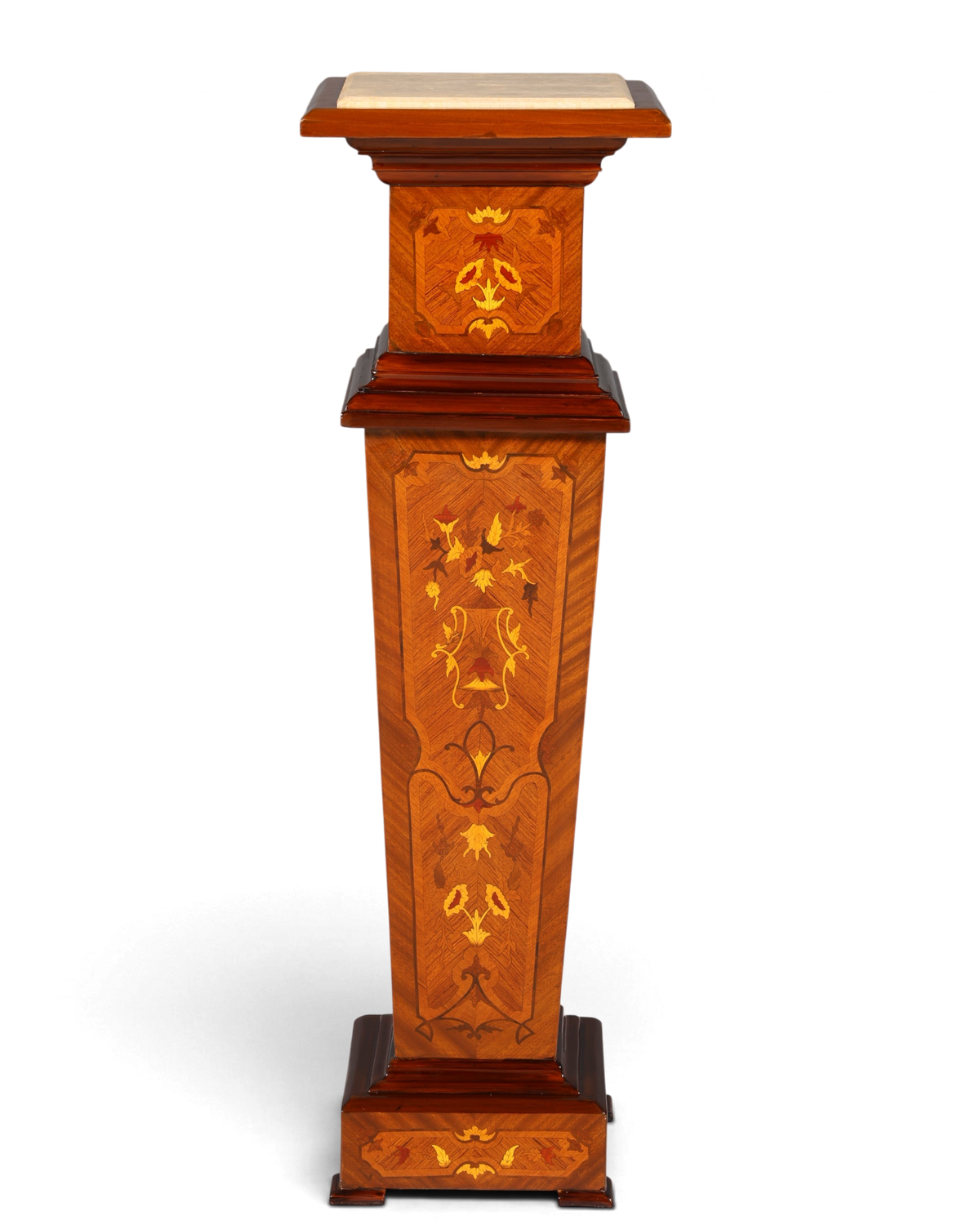 Traumhafte Barock Stil Säule Louis XV Blumensäule Naturstein Marmor Ablage