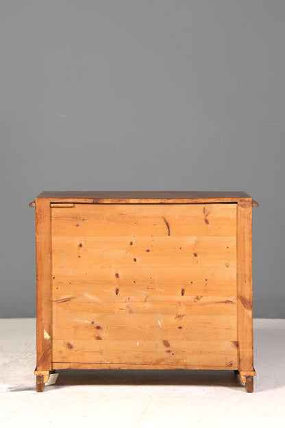 Edle Gründerzeit Kommode Louis Philippe Nussbaum Sideboard um 1880 Antik Schubladenkommode
