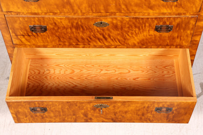 Wunderschöne Kommode im Antik Stil Schubladenkommode Echt Holz Jugendstil Messingbeschläge Wäschekommode Vintage