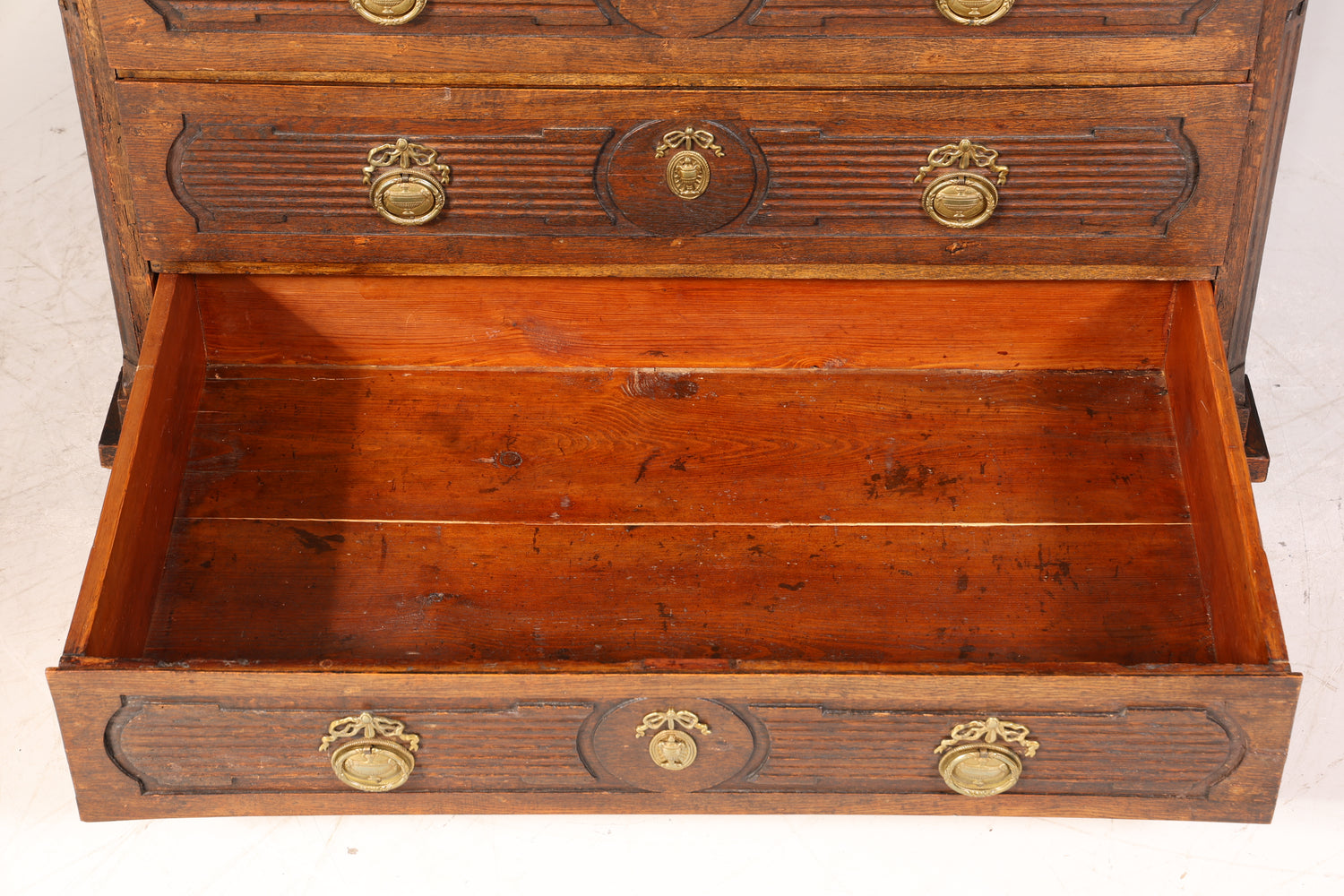 Beeindruckender Biedermeier Sekretär Louis Seize Aufsatzsekretär um 1810 Schreibkommode Büroschrank Kommode