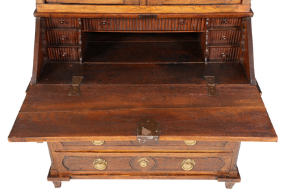 Beeindruckender Biedermeier Sekretär Louis Seize Aufsatzsekretär um 1810 Schreibkommode Büroschrank Kommode