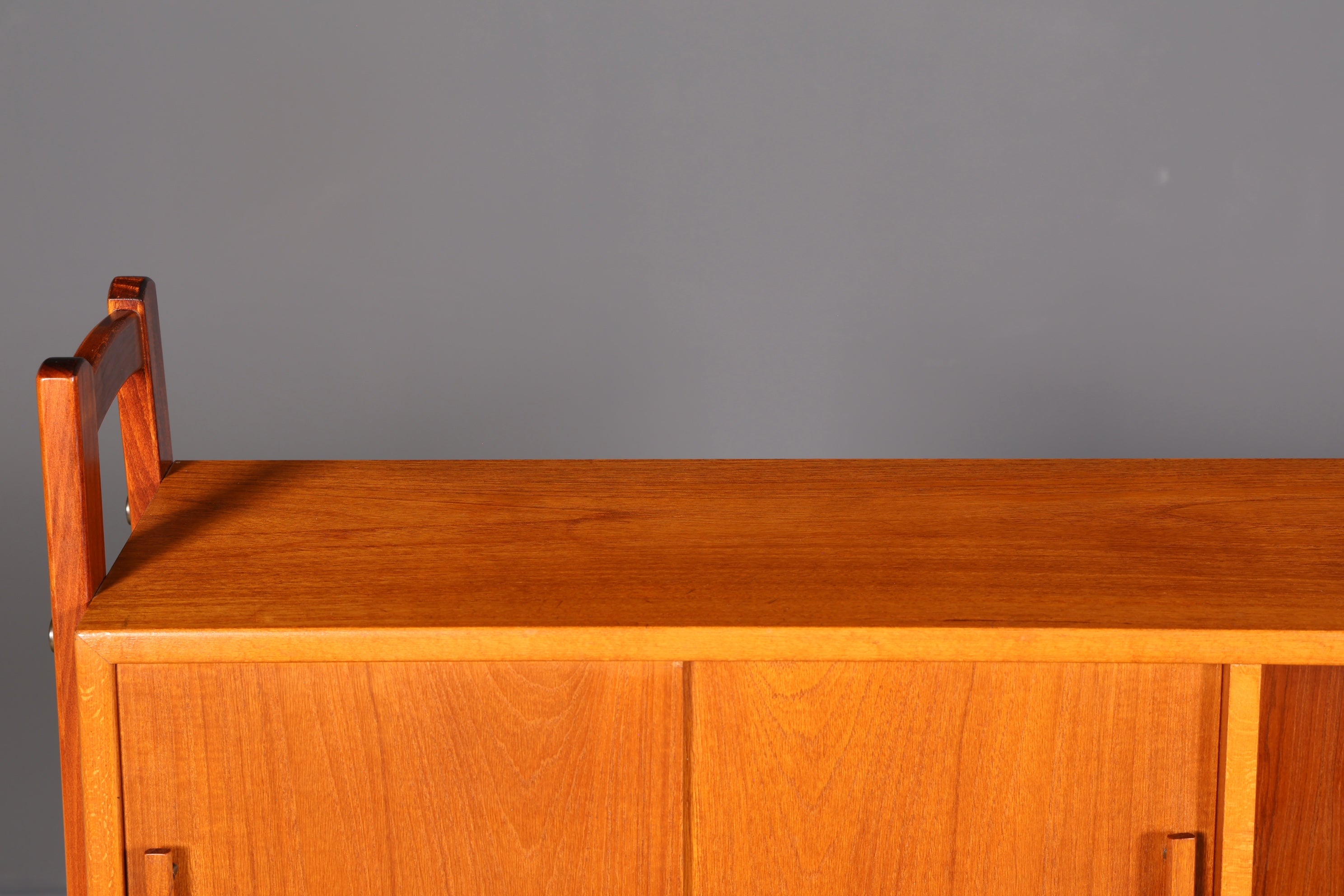 Wunderschöner Mid Century Schreibtisch mit Regalaufsatz Teak Danish Design Bürotisch Vintage 60s