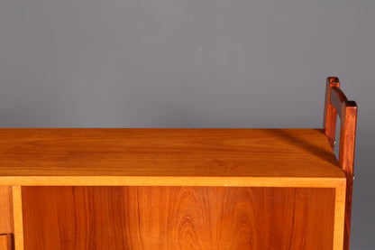 Wunderschöner Mid Century Schreibtisch mit Regalaufsatz Teak Danish Design Bürotisch Vintage 60s