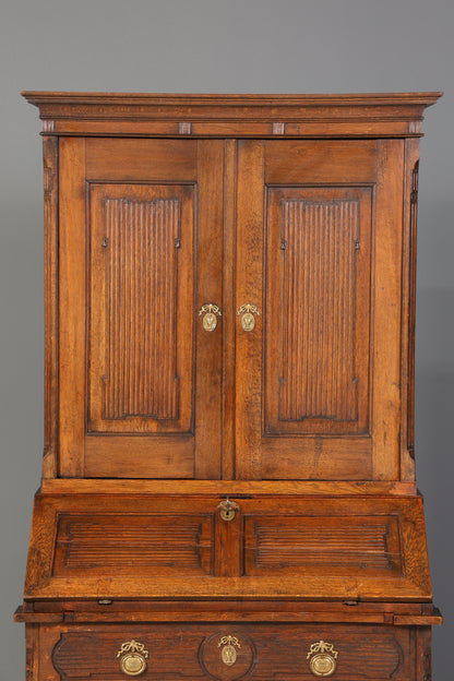 Beeindruckender Biedermeier Sekretär Louis Seize Aufsatzsekretär um 1810 Schreibkommode Büroschrank Kommode