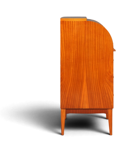 Wunderschöner Mid Century Rollladen Sekretär echt Holz Büro Schrank Vintage Schreibkommode