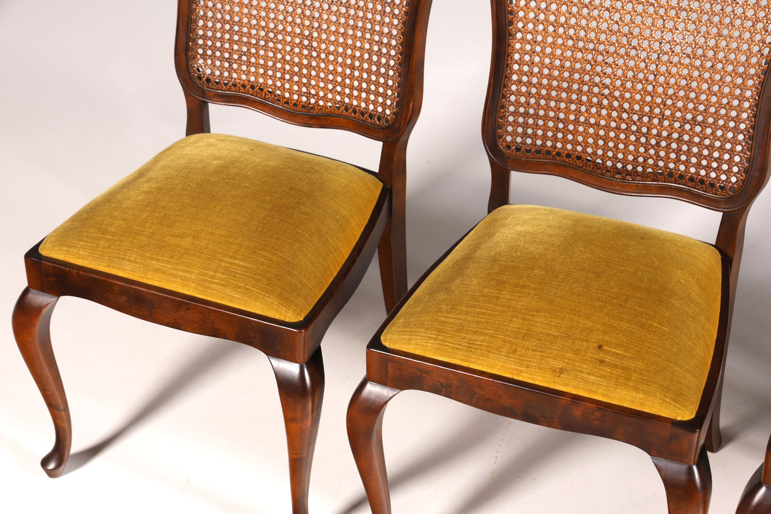 Ensemble de 6 magnifiques chaises Chippendale de style baroque, chaises rembourrées, chaises de cuisine, chaises de salle à manger