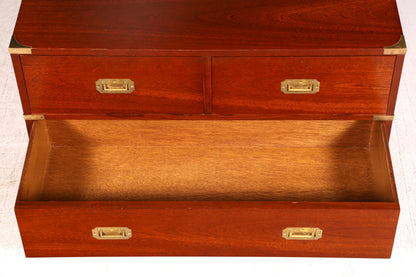 Wunderschöne Maritime Kommode Kemble Englisch Military Chest Schubladenkommode Wäschekommode 2 von 2