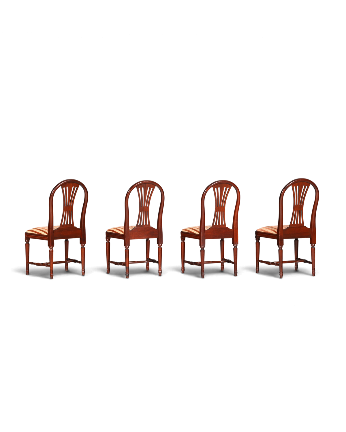 4x Edle Englische Stühle Englisch Dining Chairs Antik 60er Jahre Küchenstühle Stuhlset