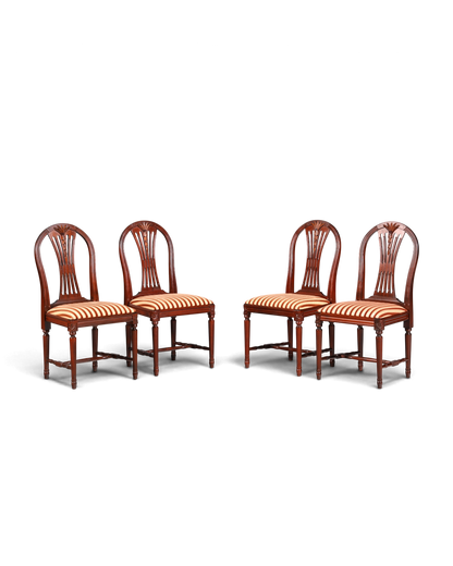 4x Edle Englische Stühle Englisch Dining Chairs Antik 60er Jahre Küchenstühle Stuhlset