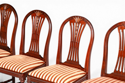 4x Edle Englische Stühle Englisch Dining Chairs Antik 60er Jahre Küchenstühle Stuhlset