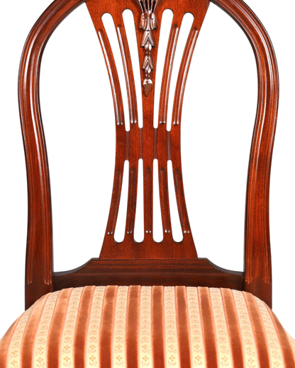 4x Edle Englische Stühle Englisch Dining Chairs Antik 60er Jahre Küchenstühle Stuhlset