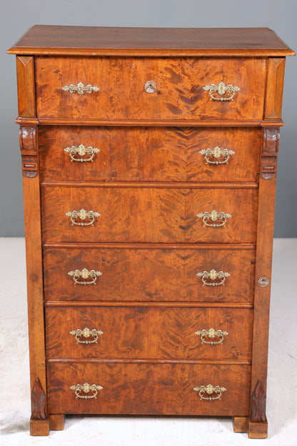 Wunderschöne Gründerzeit Kommode um 1890 Jugendstil Vertiko Schubladenkommode Antik Wäschekommode