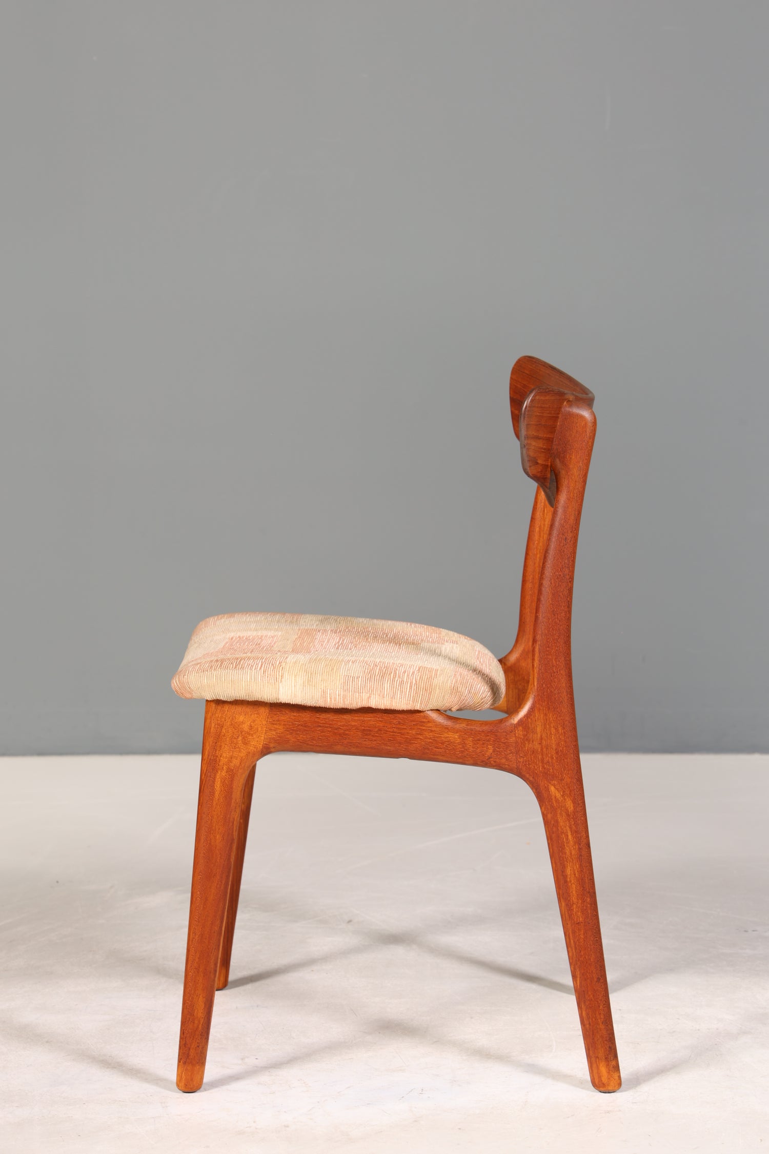 Stilvoller Original "Schiønning &amp; Elgaard" Stuhl Mid Century Danish Teak Holz Esszimmer Stuhl Sekretär Stuhl 1 von 3