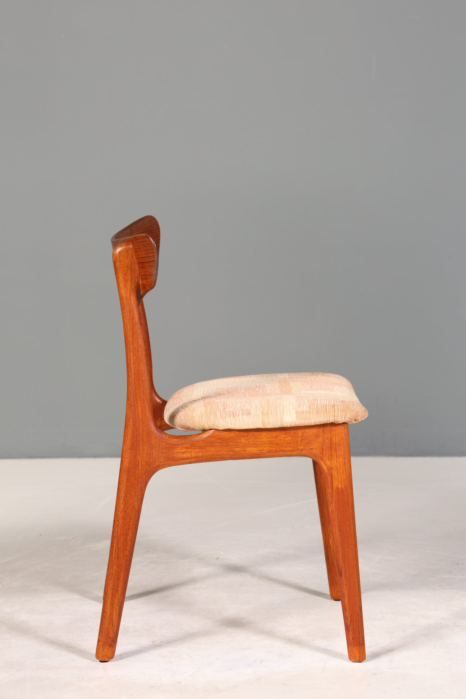 Stilvoller Original "Schiønning &amp; Elgaard" Stuhl Mid Century Danish Teak Holz Esszimmer Stuhl Sekretär Stuhl 1 von 3