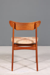Stilvoller Original "Schiønning & Elgaard" Stuhl Mid Century Danish Teak Holz Esszimmer Stuhl Sekretär Stuhl 2 von 3