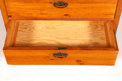 Magnifique commode ancienne Art Nouveau en bois tendre, buffet de style campagnard