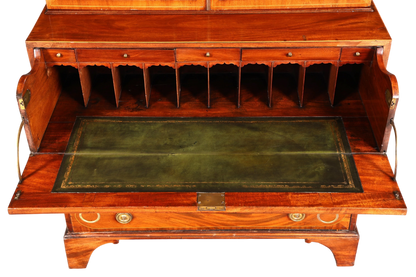 G785 Finish Wunderschöne Englische Vitrine Bibliothek Sekretär echt Holz Antik Schrank Regal (Kopie)
