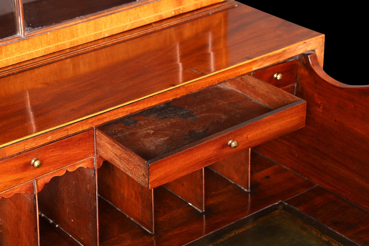 G785 Finish Wunderschöne Englische Vitrine Bibliothek Sekretär echt Holz Antik Schrank Regal (Kopie)