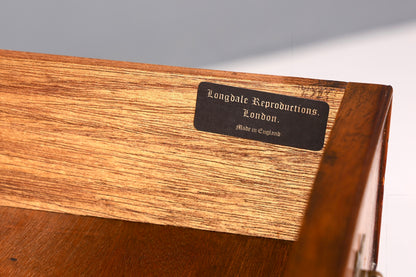 Magnifique commode anglaise en if, reproduction Longdale, meuble fabriqué au Royaume-Uni