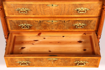 Wunderschöne Gründerzeit Kommode Jugendstil Antik Sideboard Schubladenkommode Wäschekommode Massivholz