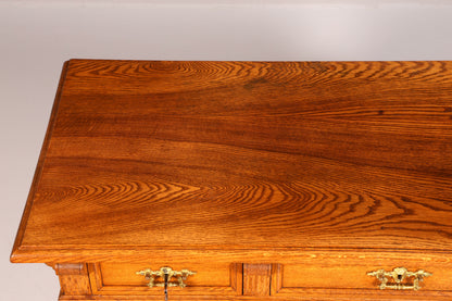 Traumhafter Gründerzeit Schreibtisch Jugendstil Bürotisch Löwenfüße Antik Massivholz