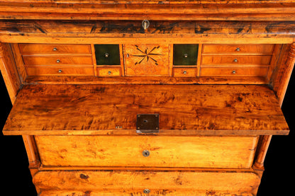 G794 Finish Wunderschöner Original Biedermeier Sekretär um 1860 Englisch Kommode Antik Bürokommode (Kopie)