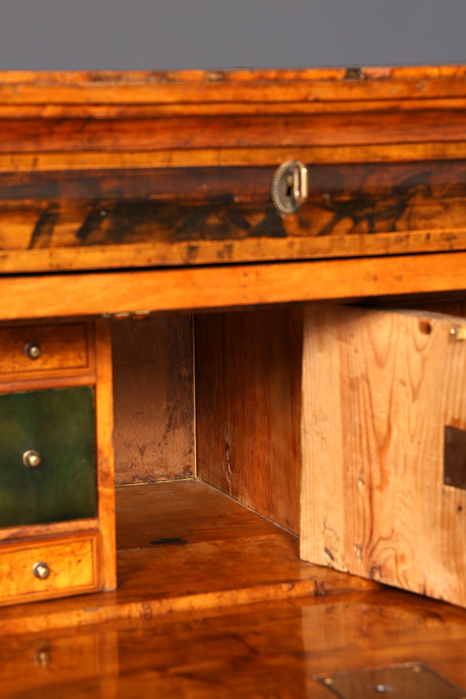 G794 Finish Wunderschöner Original Biedermeier Sekretär um 1860 Englisch Kommode Antik Bürokommode (Kopie)