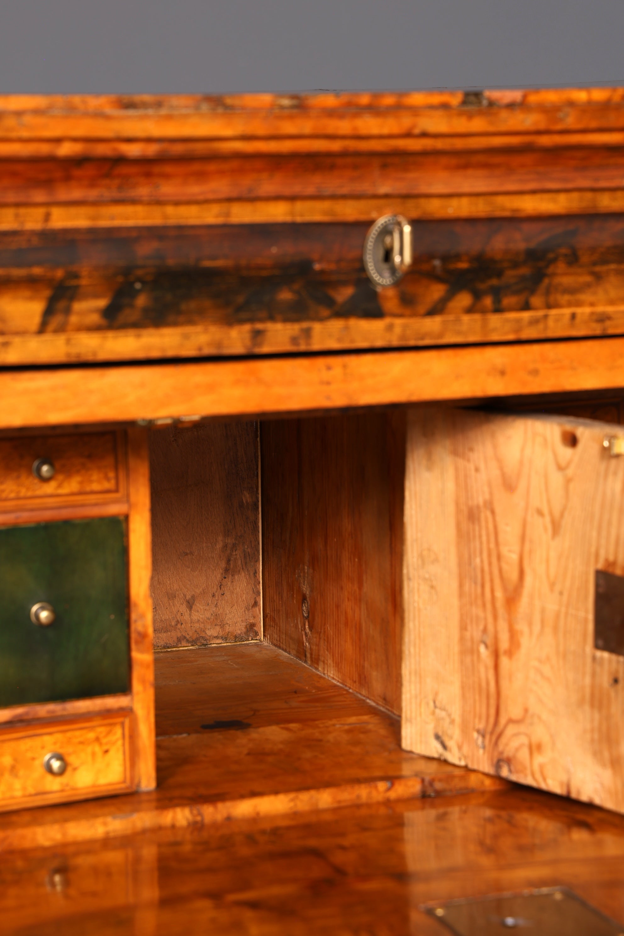 G794 Finish Wunderschöner Original Biedermeier Sekretär um 1860 Englisch Kommode Antik Bürokommode (Kopie)