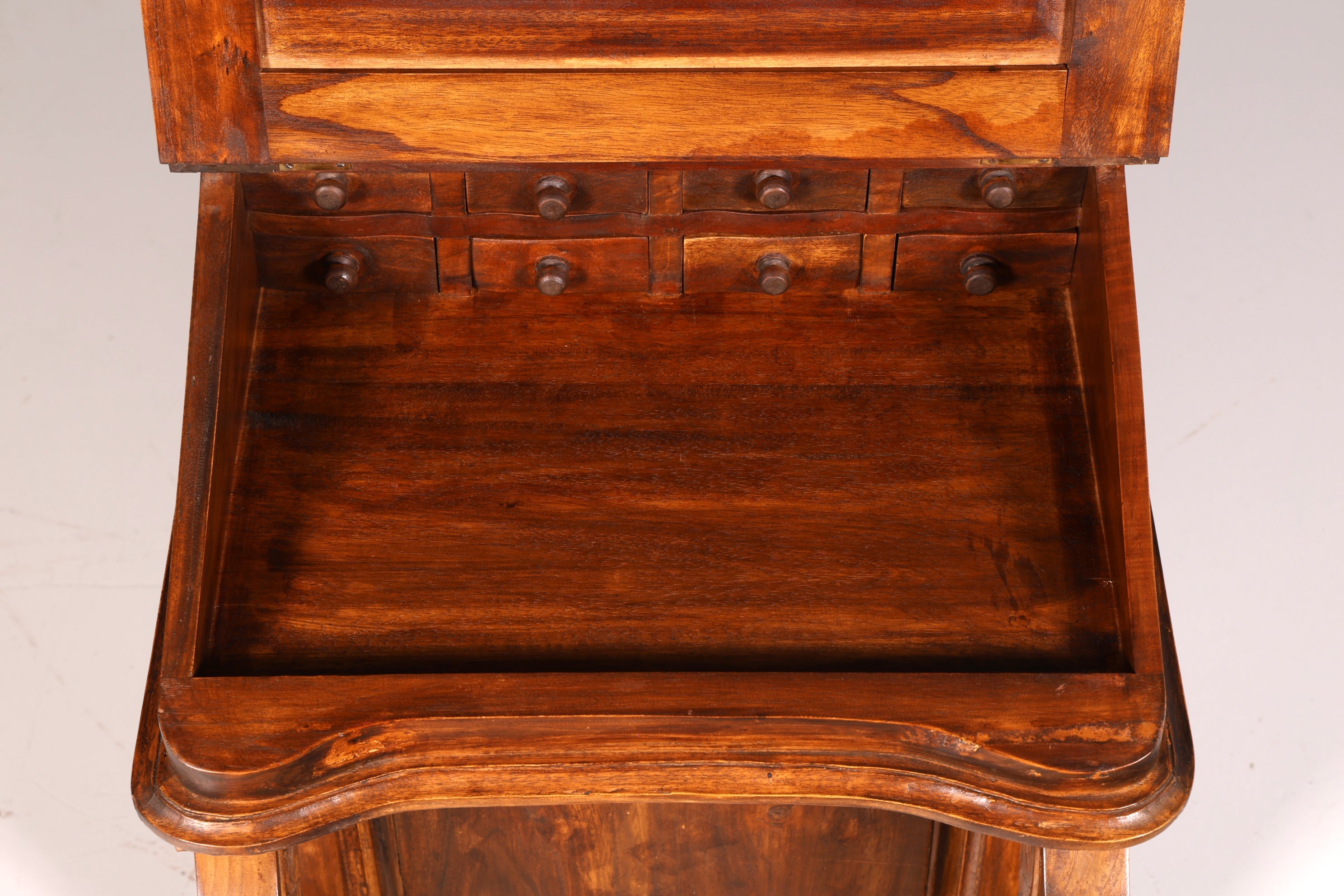 Magnifique bureau Davenport anglais, secrétaire, commode à écrire de style victorien, commode ancienne vintage
