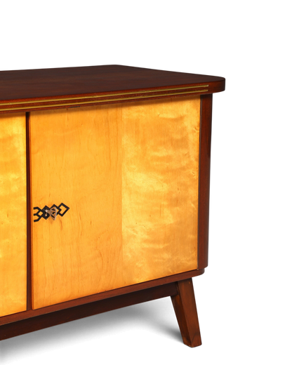 G135 Finish Schlichtes Mid Century Sideboard Vintage TV Kommode 60s Schrank Longboard Retro Lowboard