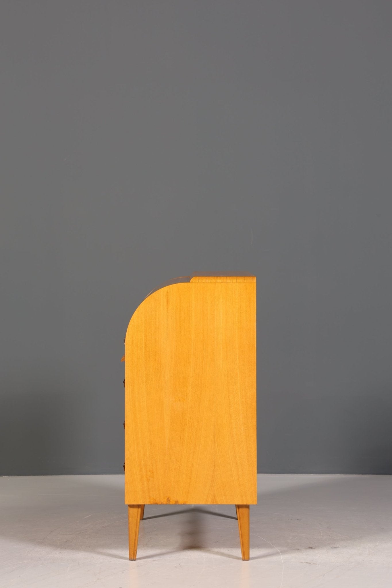 Stilvoller Mid Century Rollladen Sekretär Danish Design echt Holz Rollladen Kommode